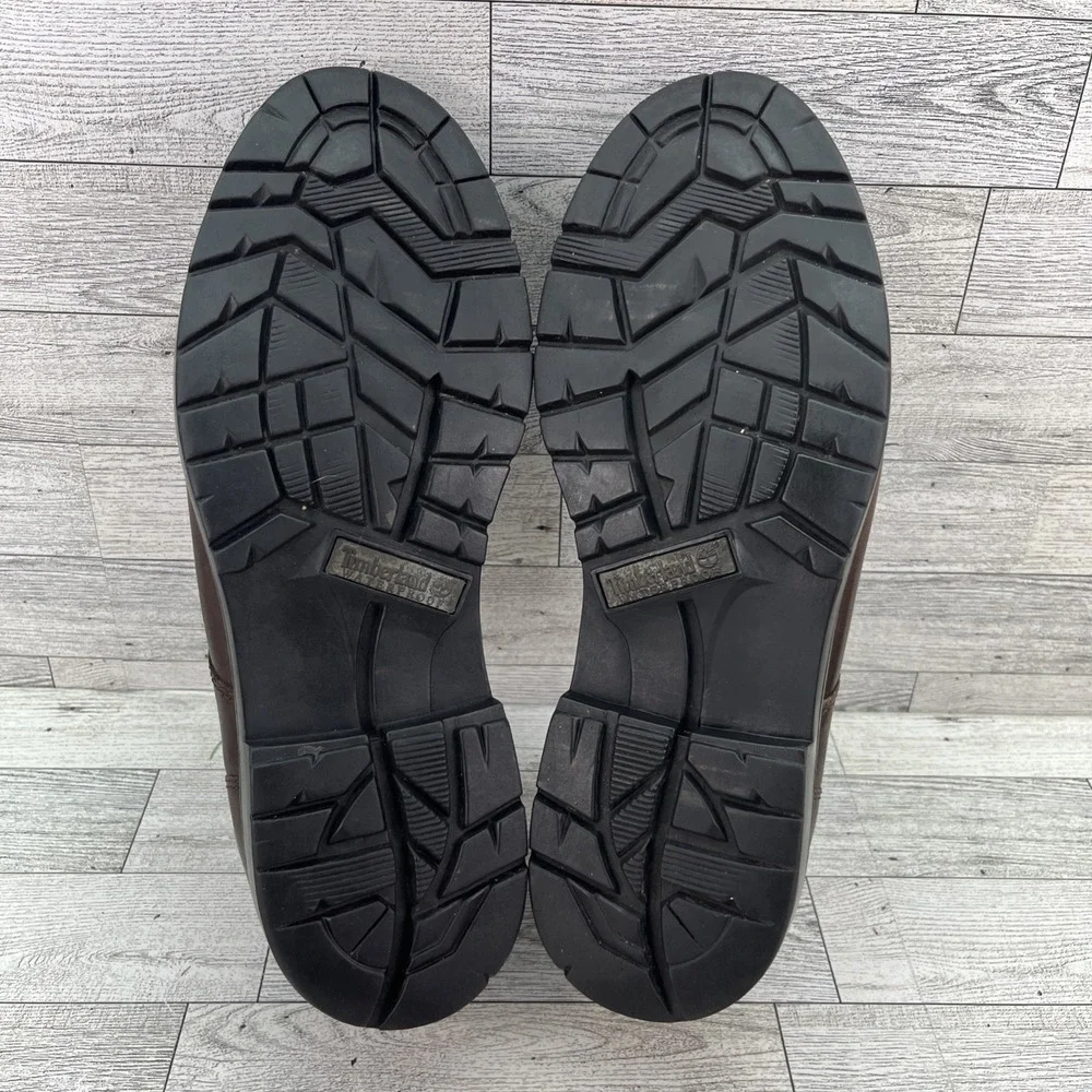 Timberland Brown Leather‎ Waterproof Oxford Lace Up Shoes 93076 Men Size 10M